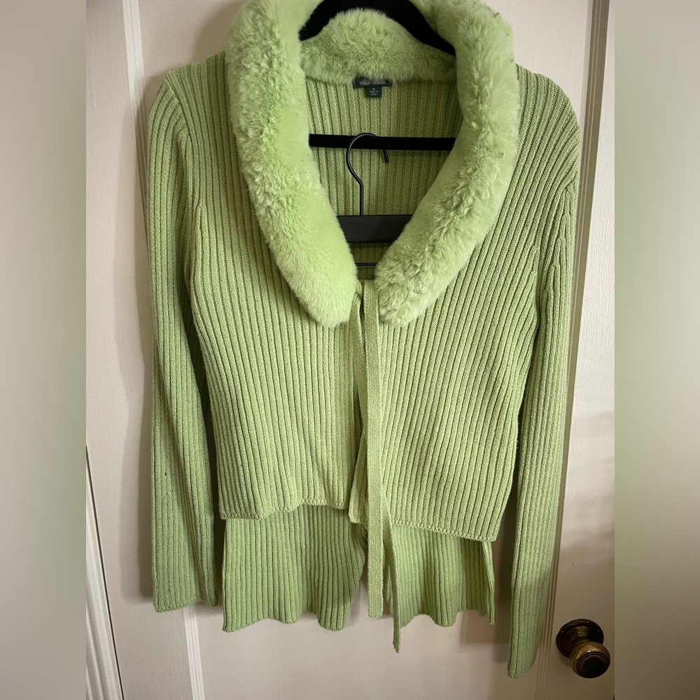 Matching ribbed suite lime green